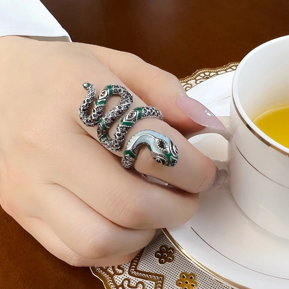 Blue Snake Bohemia Fashion Ring