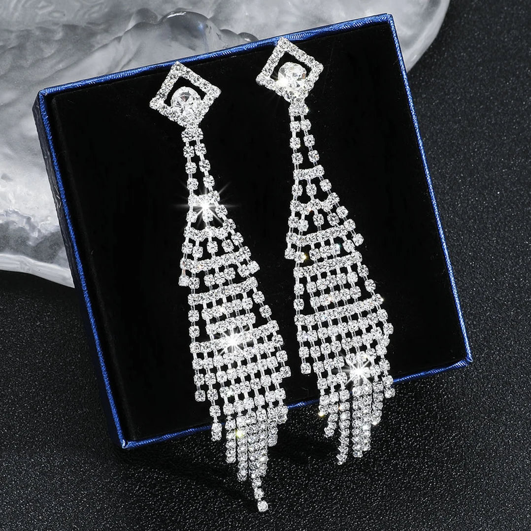 Luxury Shiny Rhinestone Earrings