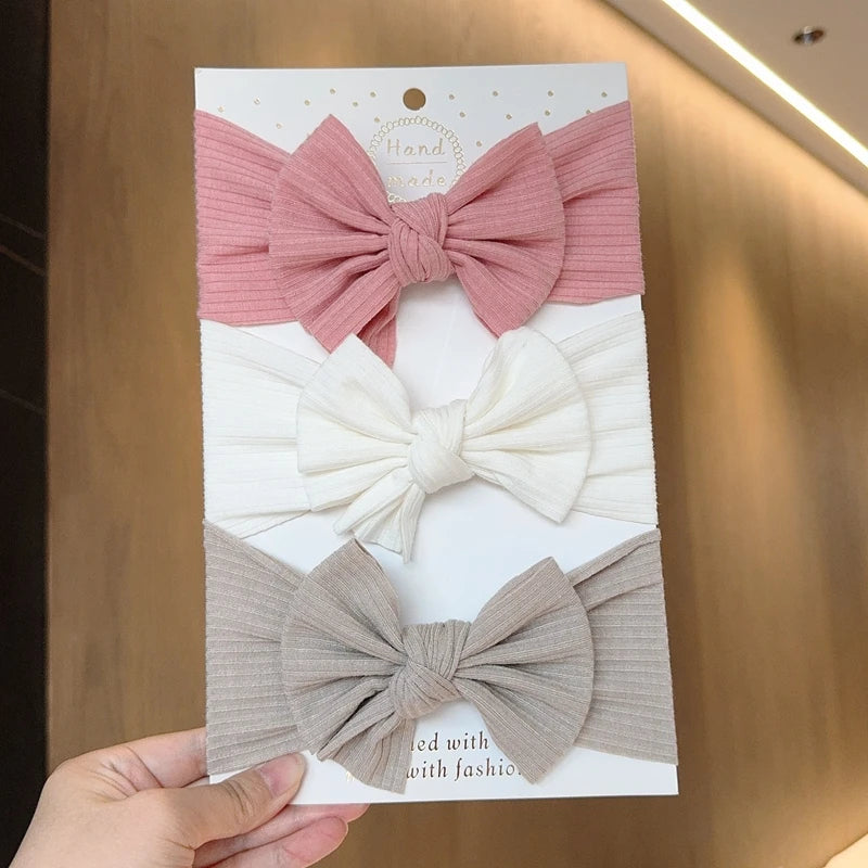 Baby Girl Bow Headband Set