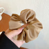 Silk Scrunchie Solid Color Hairband