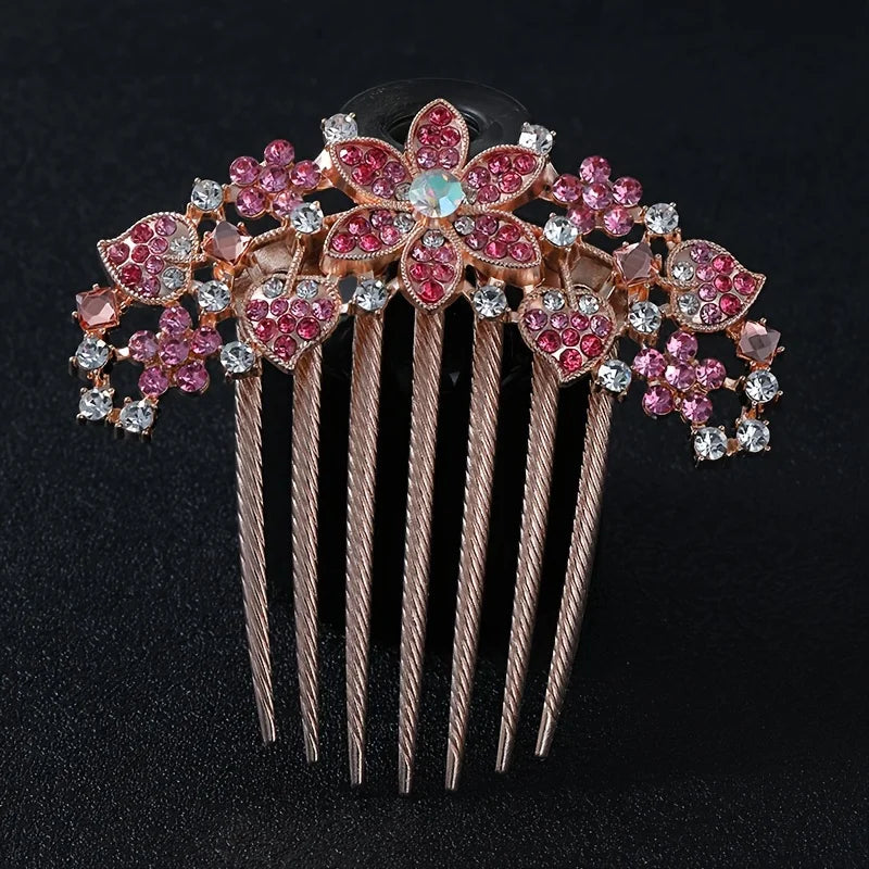 Hair Comb Flower Shaped Women Hair Jewelry