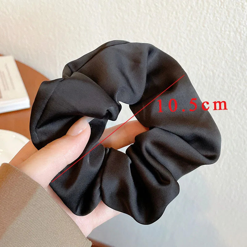 Silk Scrunchie Solid Color Hairband