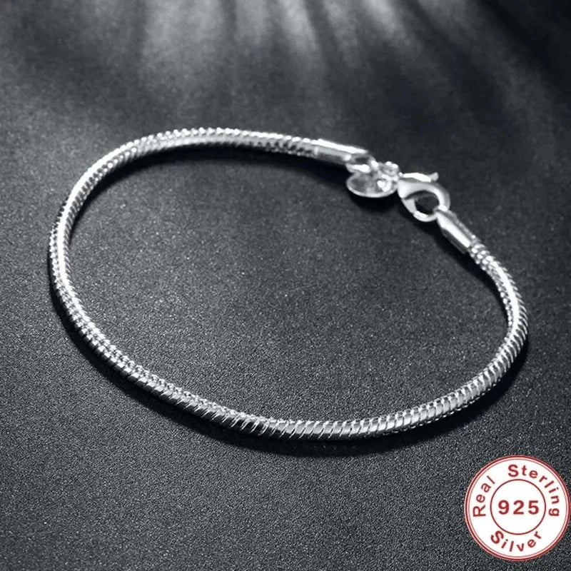 Silver Snake Chain Bracelet