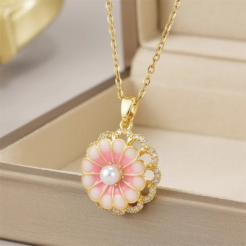 Exquisite Zircon Butterfly Tassel Necklace