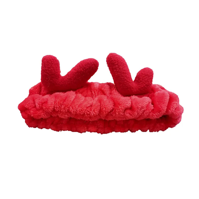 Soft Coral Fleece Bow Headband