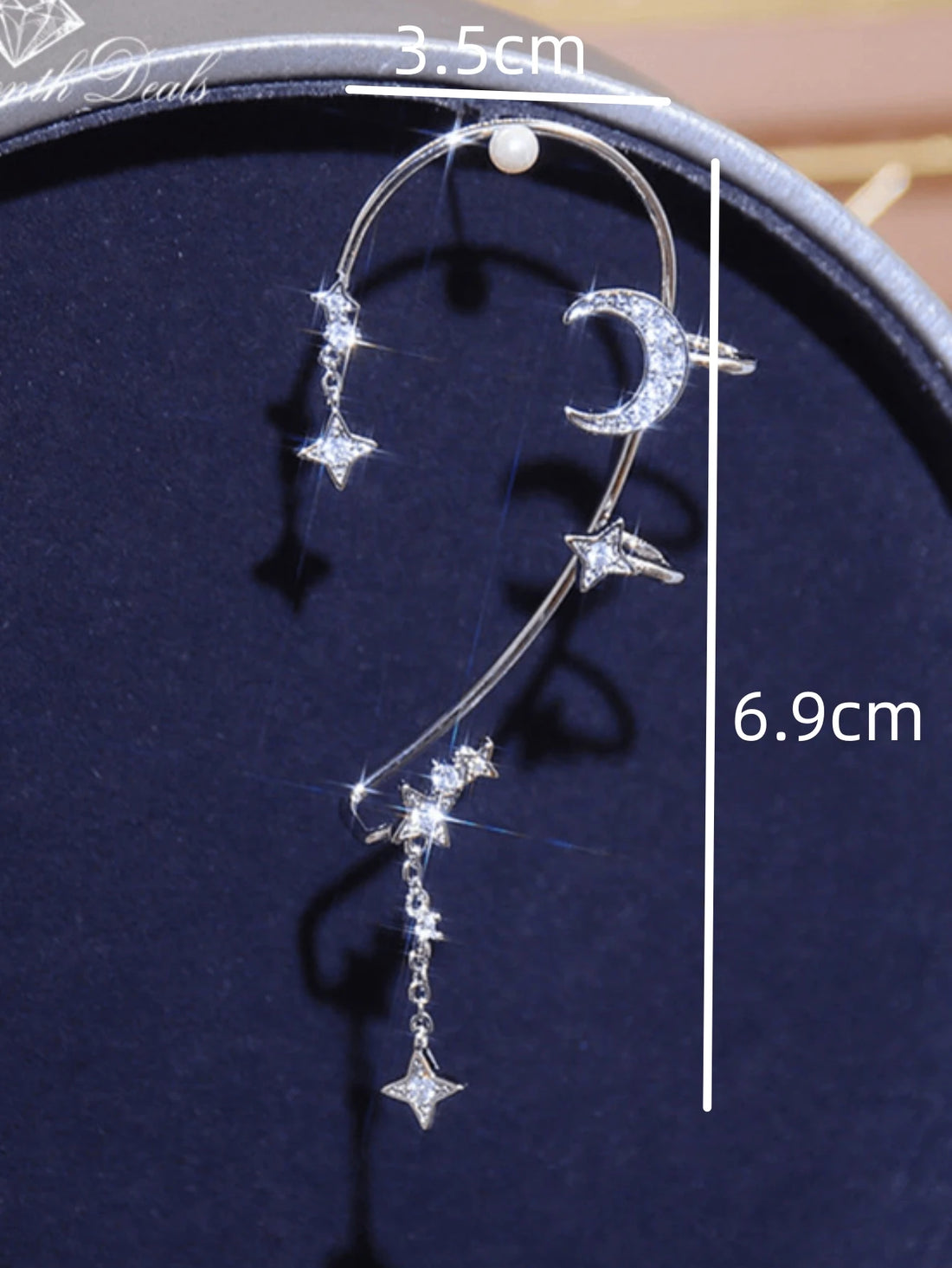 Silver Butterfly Leaf Ear Cuff