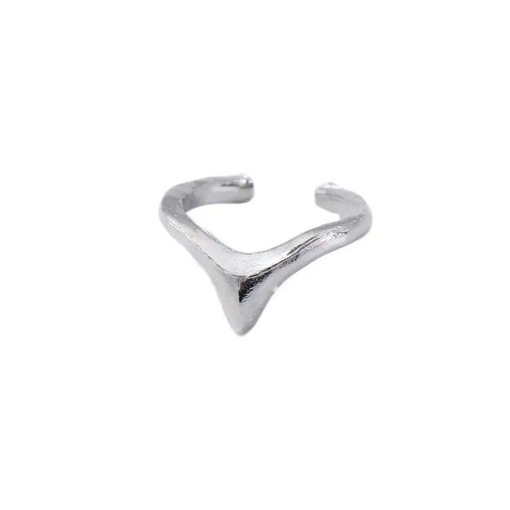 Punk Style Alloy Metal Finger Rings and False Nails Set