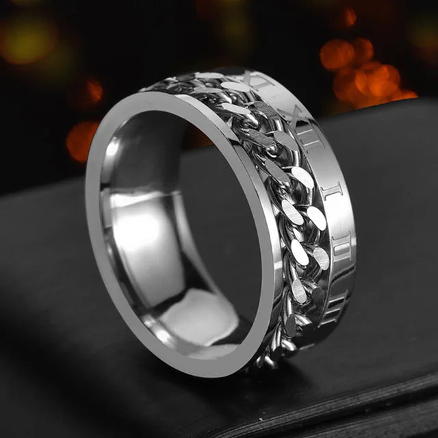 Cool Stainless Steel Spinner Ring