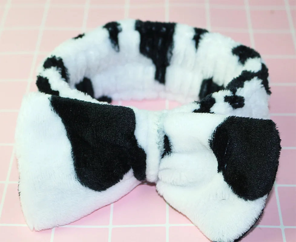 Soft Coral Fleece Bow Headband