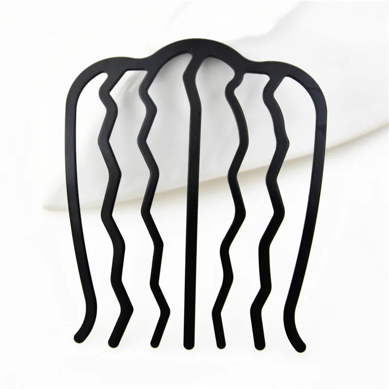 Black Metal Hair Curler Claw Comb