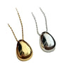 Design Smooth Metal Teardrop Pendant