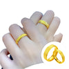 Gold-Plated Couple Rings Set