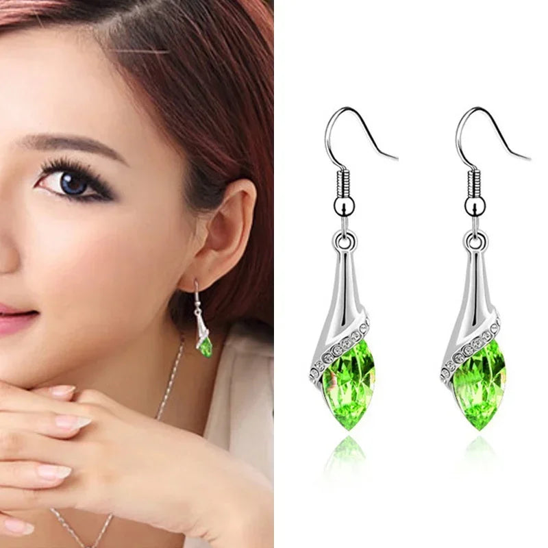 Chic Water Drop Tassel Earrings