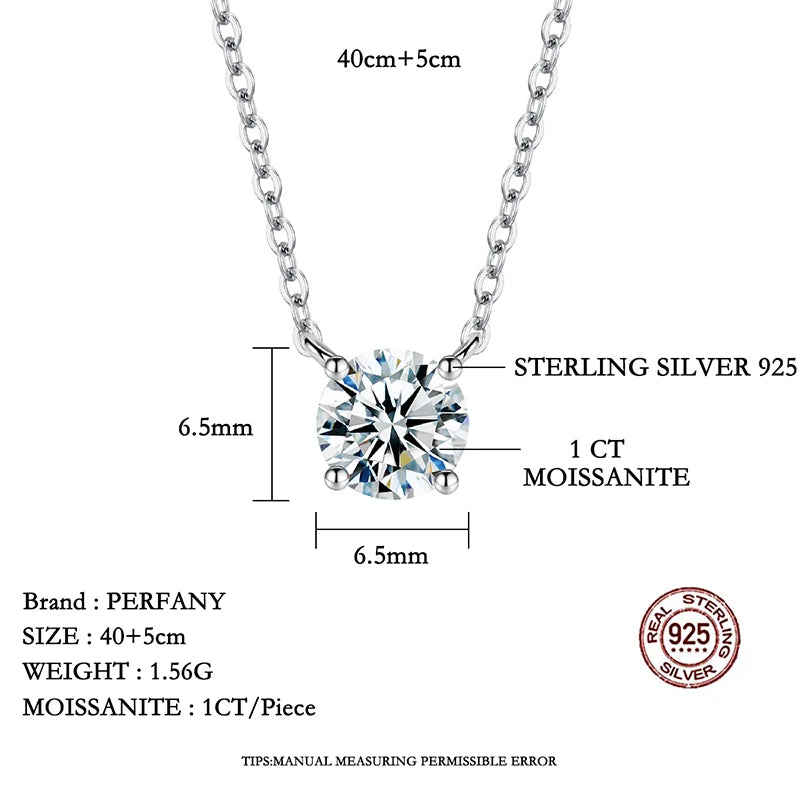 Carat Moissanite Necklace