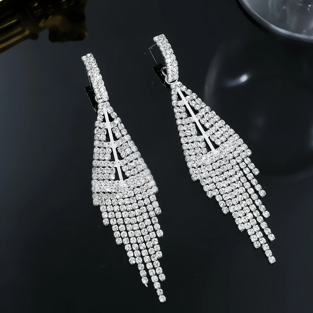 Luxury Shiny Rhinestone Earrings