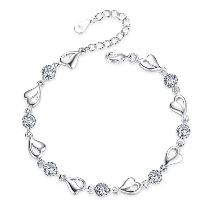 Luxury Silver Zircon Bracelet