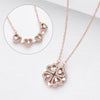Clover Heart Magnetic Pendant Necklace for Women