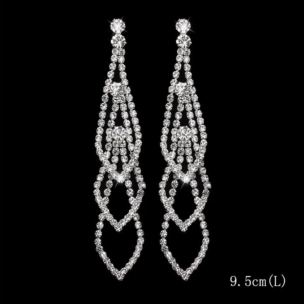 Luxury Shiny Rhinestone Earrings