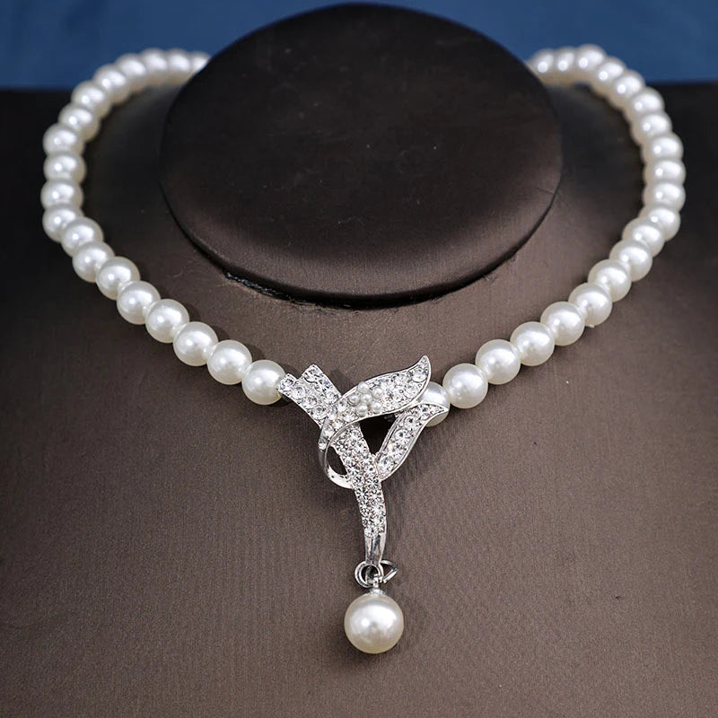 Elegant Bridal Pearl Jewelry Set