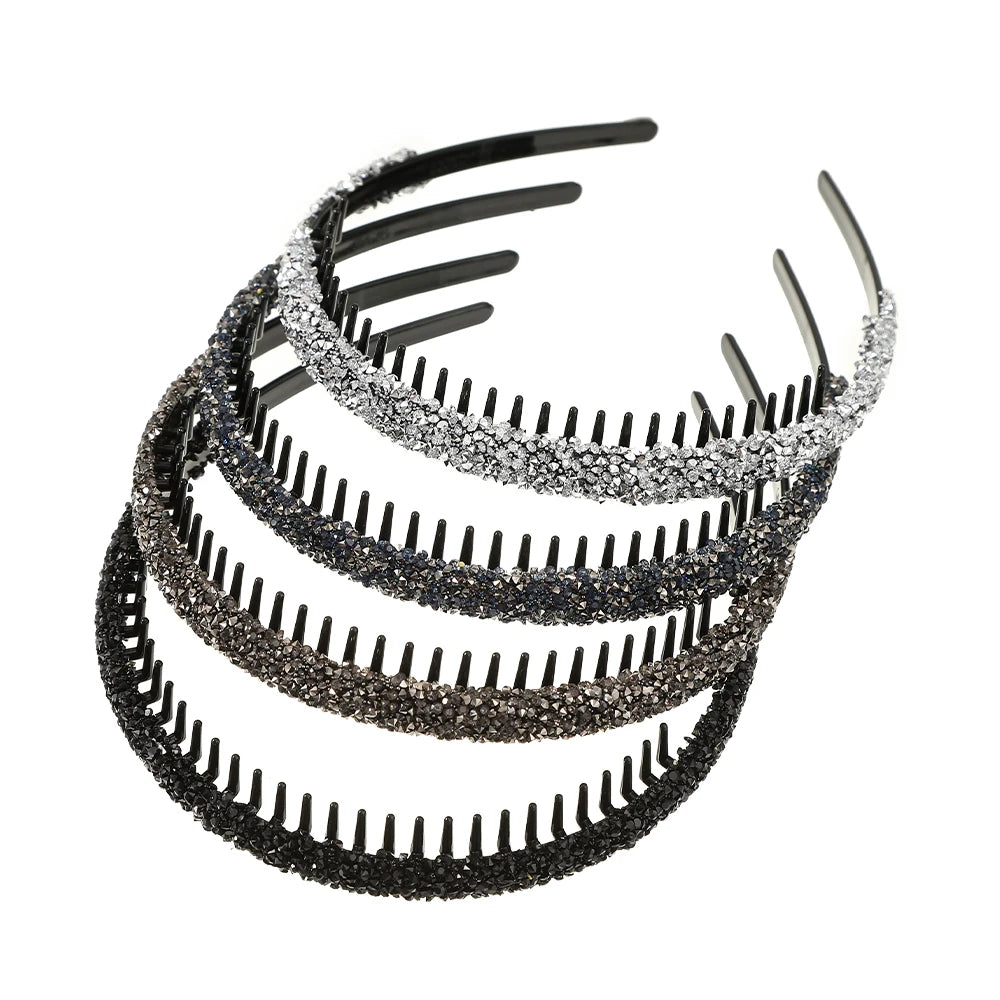 Rhinestone Hair Hoops Bands Women