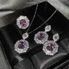 Luxury Crystal Zircon Jewelry Set