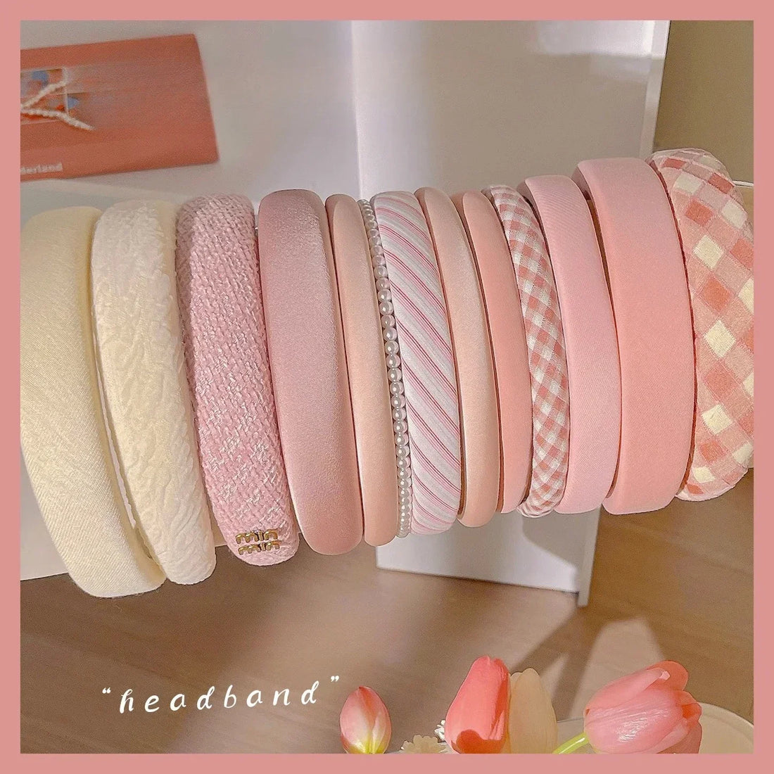 Pink Wide Edge Fashion Headband