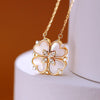 Clover Heart Magnetic Pendant Necklace for Women