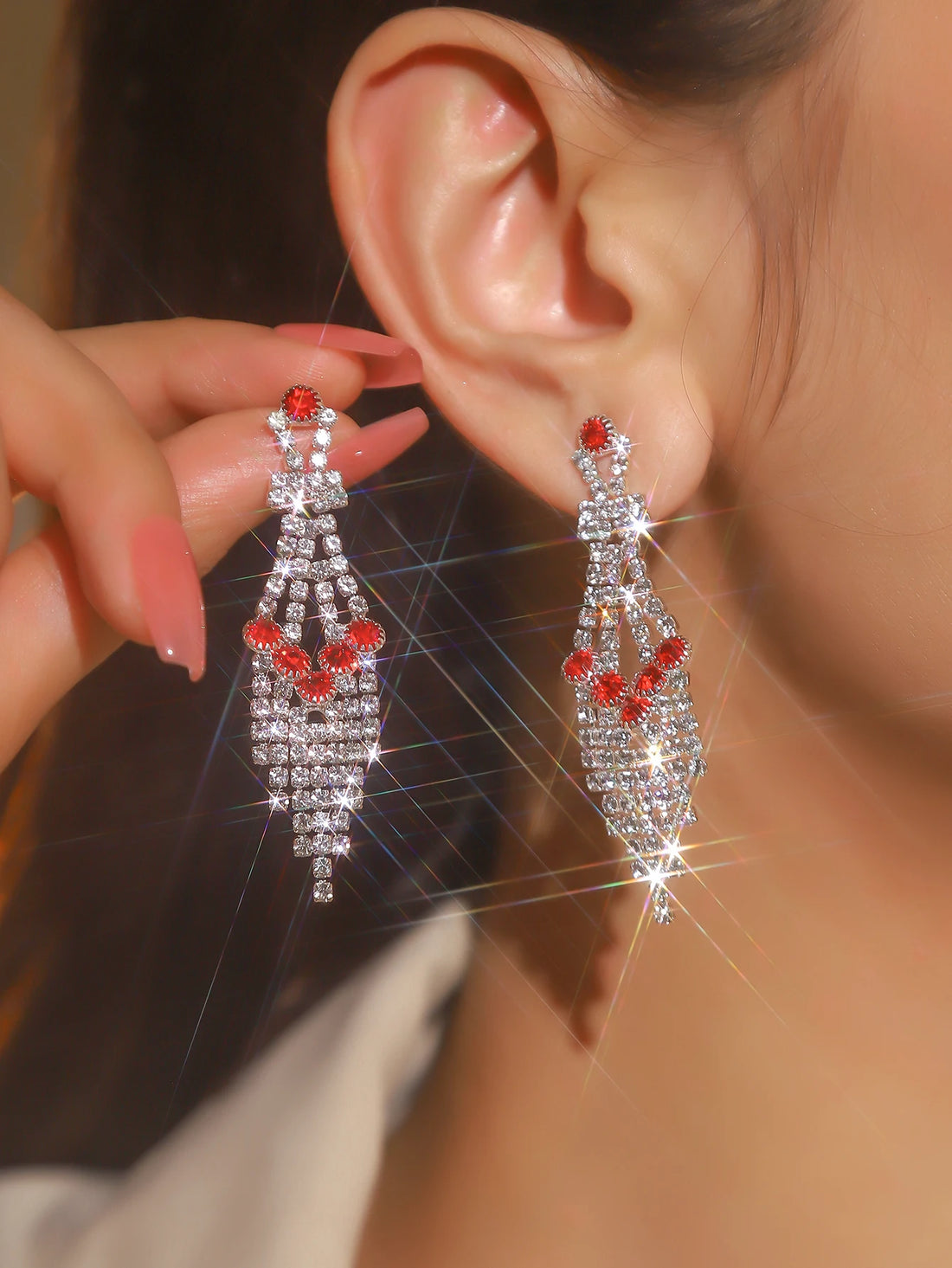 Luxury Shiny Rhinestone Earrings