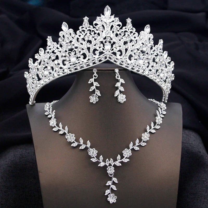 Bridal Tiara Crown Jewelry Set