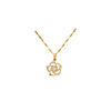 Vintage Flower Rotating Necklace