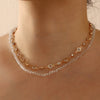 Boho Vintage Color Crystal Choker Necklace for Women