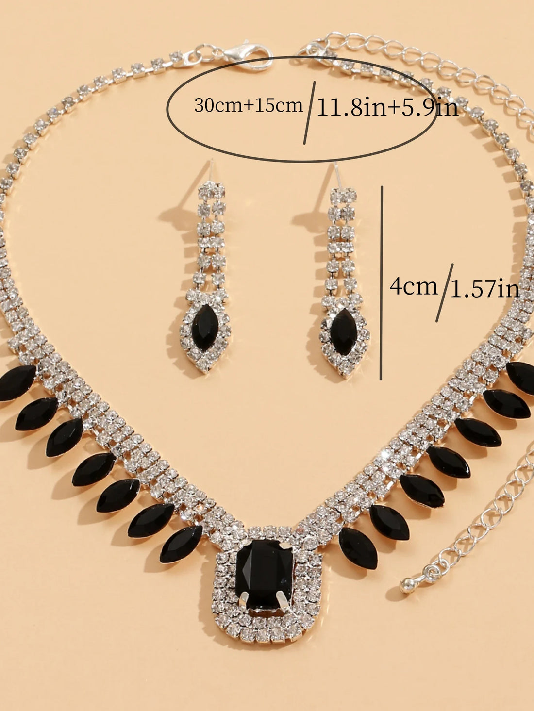 Luxury Crystal Rhinestone Jewelry Set