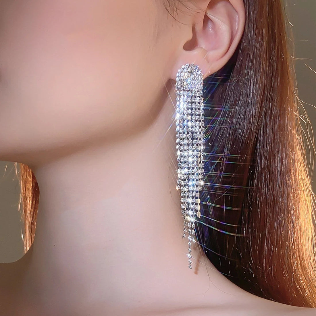 Luxury Shiny Rhinestone Earrings