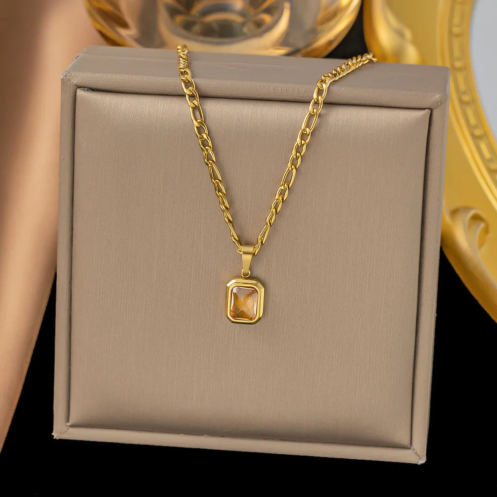 Gold-Plated Pendant Necklace