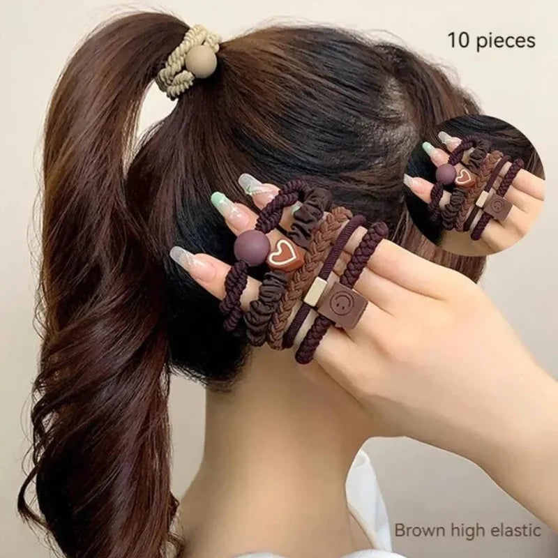 Women's High Elasticity Hair Ring Set