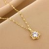 Zircon Star Charm Choker Necklace