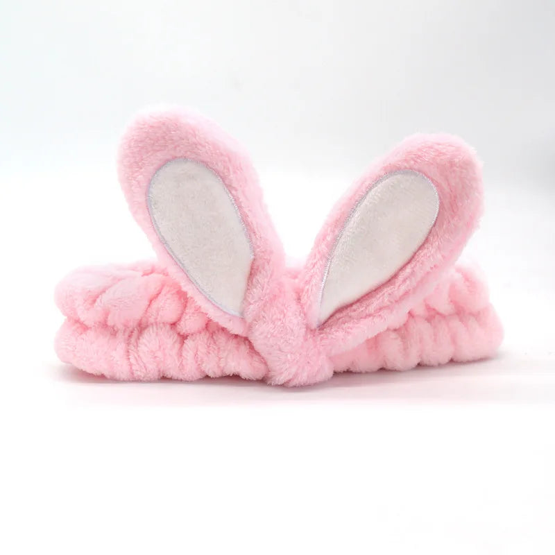 Soft Coral Fleece Bow Headband