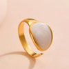 Luxury Retro Gold Double Drip Ring