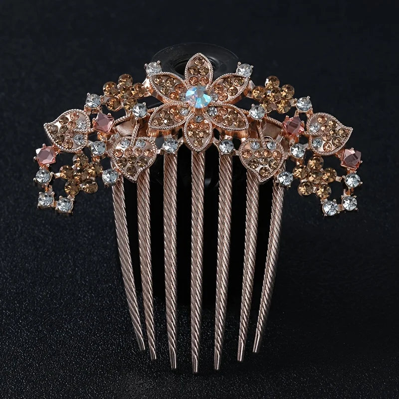 Hair Comb Flower Shaped Women Hair Jewelry