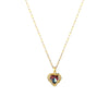 Colorful Crystal Ocean Heart Pendant