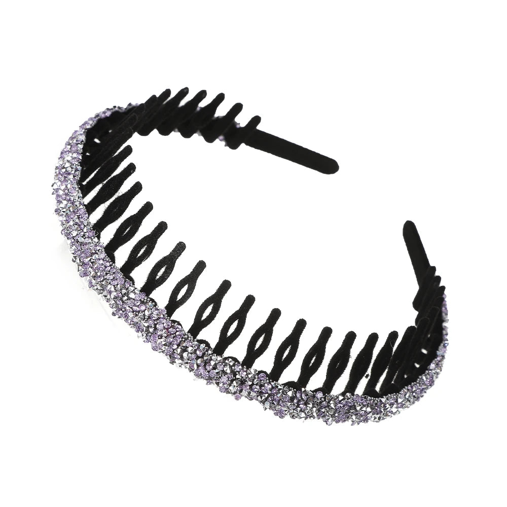 Rhinestone Hair Hoops Bands Women