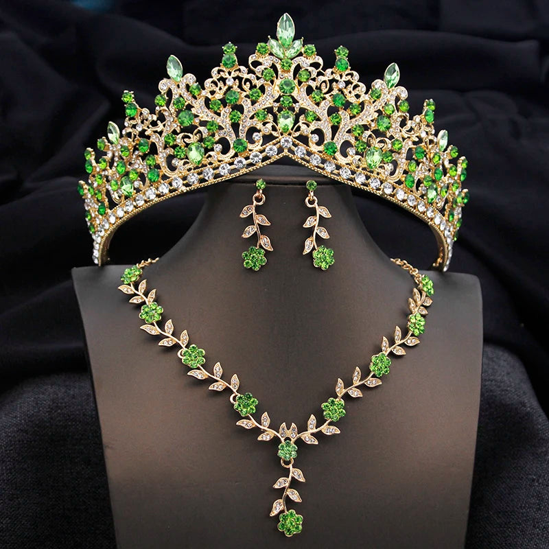 Bridal Tiara Crown Jewelry Set