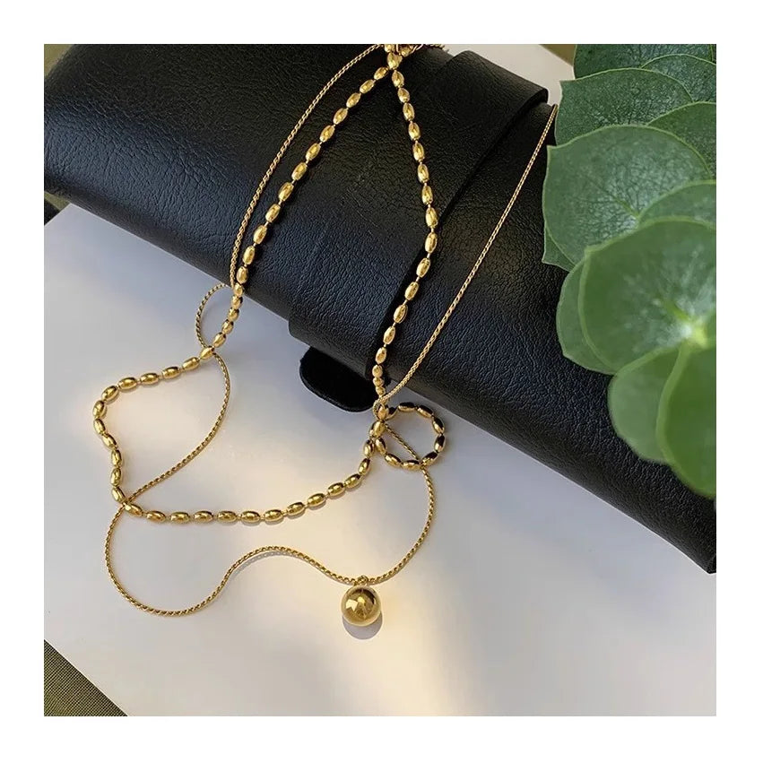 Gold Plated Lariat Necklace for Women