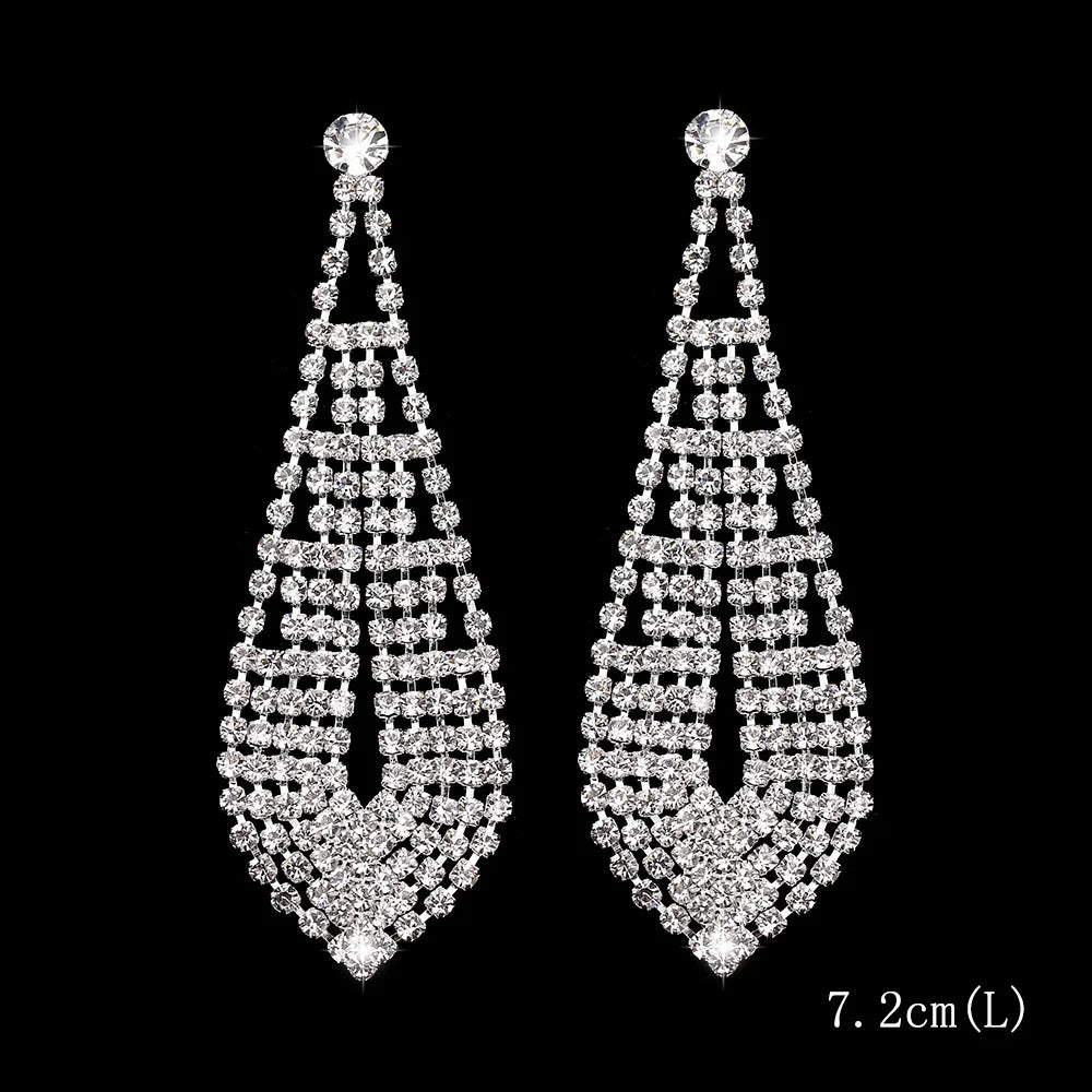 Luxury Shiny Rhinestone Earrings