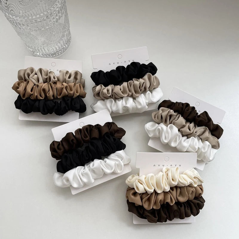 Scrunchies Women Solid Color Hair Rope