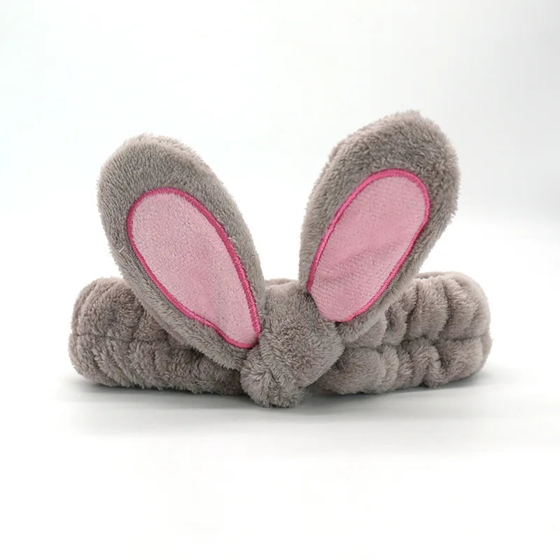 Soft Coral Fleece Bow Headband