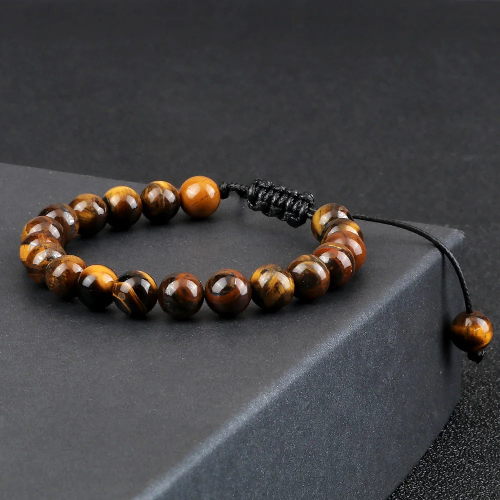 Tiger Eye Lava Stone Bracelet