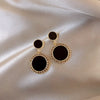 Asymmetric Hollow Circle Long Earrings for Women