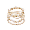 Elegant Pearl Love Bracelet Set