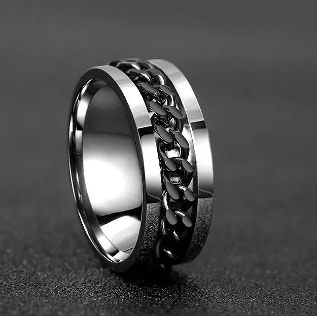 Cool Stainless Steel Spinner Ring